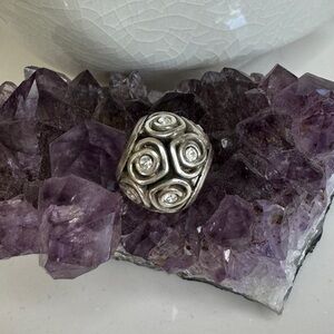 Brighton crystal swirl heart bead